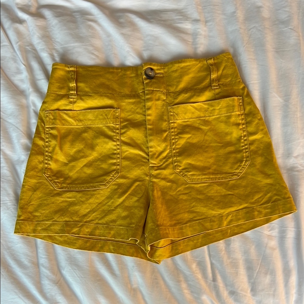 Maeve Colette Mustard Shorts